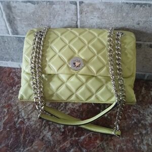 Kate Spade Yellow Quilted Chain Bag